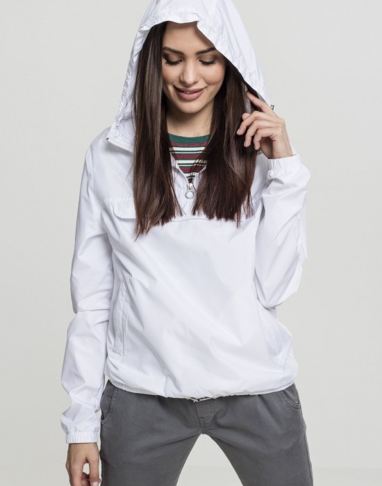 Дамско яке в бяло от Urban Classics Ladies Basic Pull Over, Жени - Lit.bg