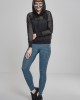 Дамски суичър в черно Urban Classics Ladies Mesh Hoody, Жени - Lit.bg