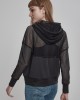 Дамски суичър в черно Urban Classics Ladies Mesh Hoody, Жени - Lit.bg