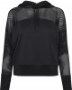 Дамски суичър в черно Urban Classics Ladies Mesh Hoody, Жени - Lit.bg