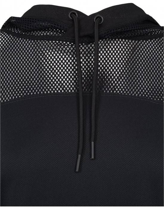 Дамски суичър в черно Urban Classics Ladies Mesh Hoody, Жени - Lit.bg