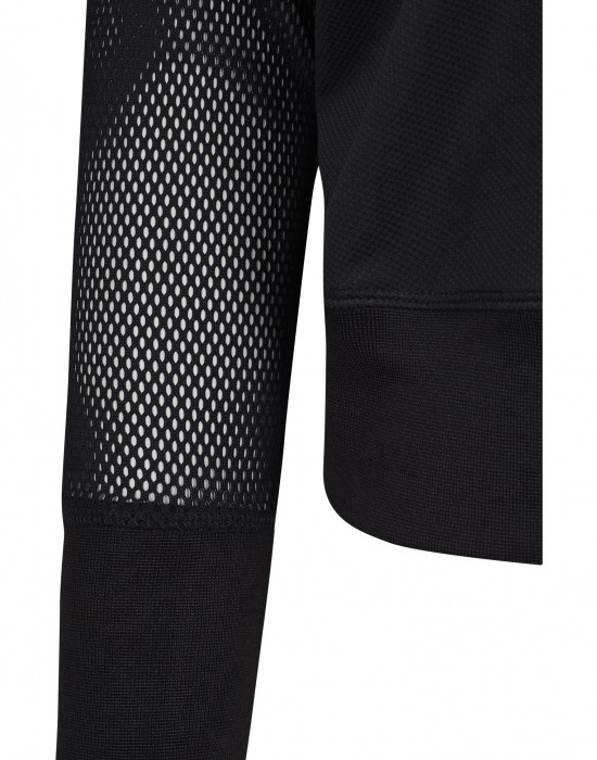 Дамски суичър в черно Urban Classics Ladies Mesh Hoody, Жени - Lit.bg