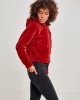 Дамски плюшен суичър Urban Classics burgundy, Жени - Lit.bg