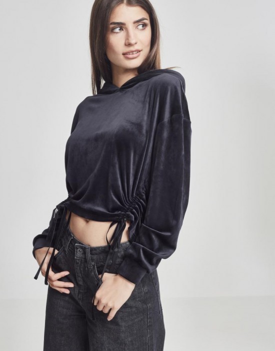 Дамски суичър Urban Classics в черен цвят, Жени - Lit.bg