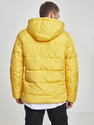 Мъжко жълто яке без цип Urban Classics chrome yellow