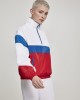 Дамско спортно горнище Urban Classics white/firered/brightblue, Жени - Lit.bg