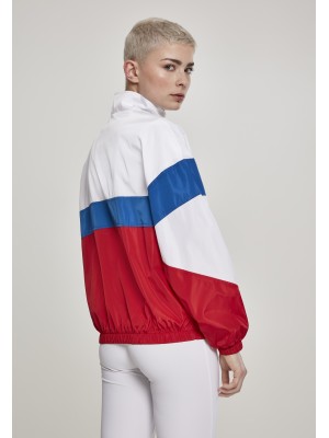 Дамско спортно горнище Urban Classics white/firered/brightblue