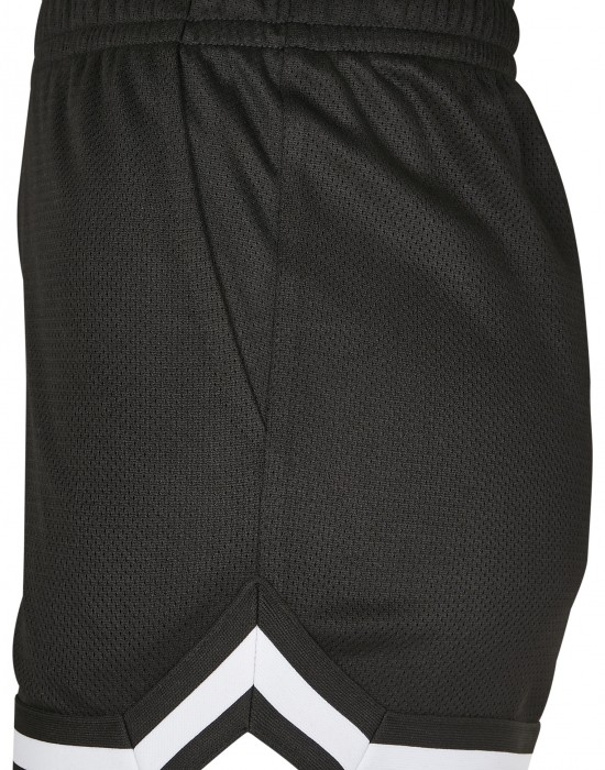 Дамски мрежести BIG SIZE къси панталони в черен цвят Urban Classics Ladies Stripes Mesh Hot Pants, Жени - Lit.bg