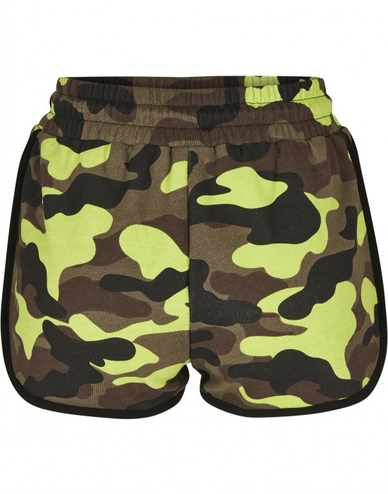 Дамски къси панталони в жълт камуфлаж Urban Classics Ladies Printed Camo Hot Pants frozenyellow camo, Жени - Lit.bg