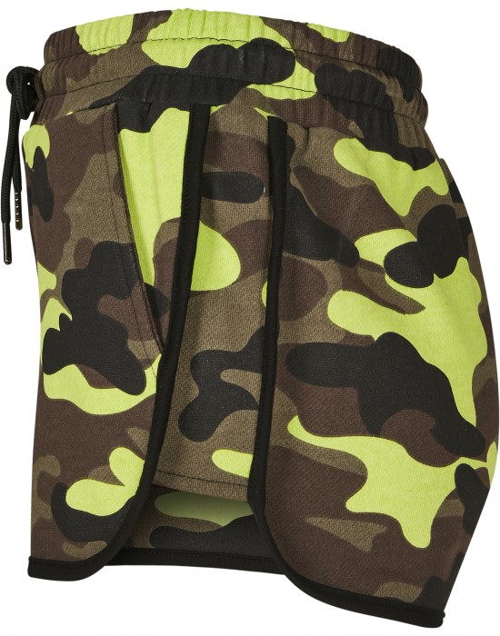 Дамски къси панталони в жълт камуфлаж Urban Classics Ladies Printed Camo Hot Pants frozenyellow camo, Жени - Lit.bg
