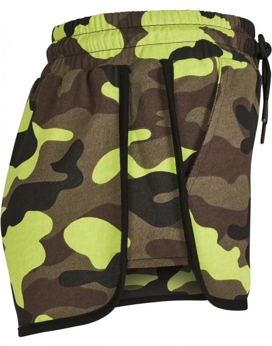 Дамски къси панталони в жълт камуфлаж Urban Classics Ladies Printed Camo Hot Pants frozenyellow camo, Жени - Lit.bg