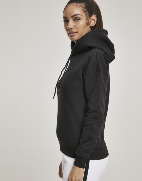 Дамски суичър в черно Urban Classics Ladies Organic Hoody, Жени - Lit.bg