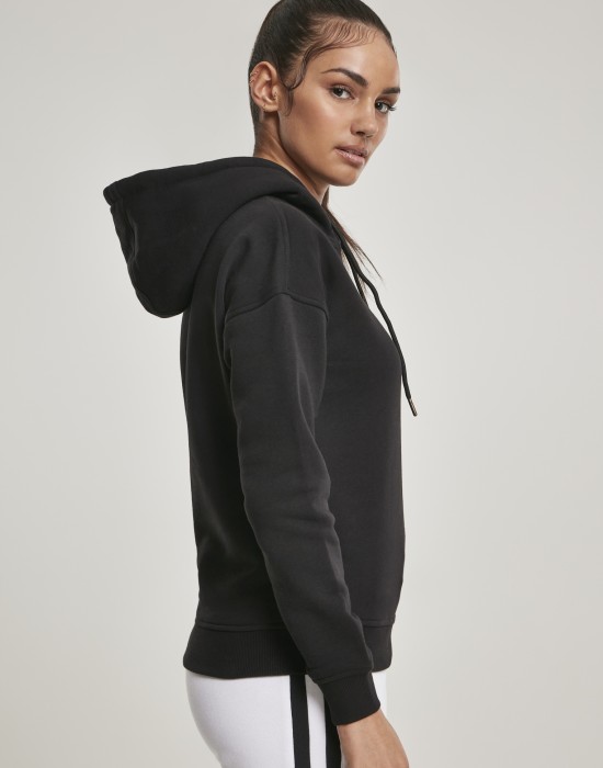 Дамски суичър в черно Urban Classics Ladies Organic Hoody, Жени - Lit.bg