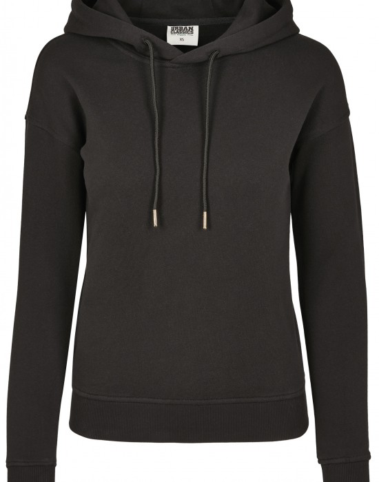 Дамски суичър в черно Urban Classics Ladies Organic Hoody, Жени - Lit.bg