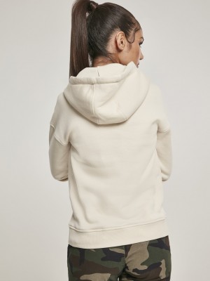 Дамски суичър в пясъчен цвят Urban Classics Ladies Organic Hoody