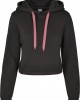 Дамски суичър в черно Urban Classics Ladies Contrast Drawstring Hoody, Жени - Lit.bg