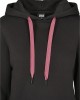 Дамски суичър в черно Urban Classics Ladies Contrast Drawstring Hoody, Жени - Lit.bg