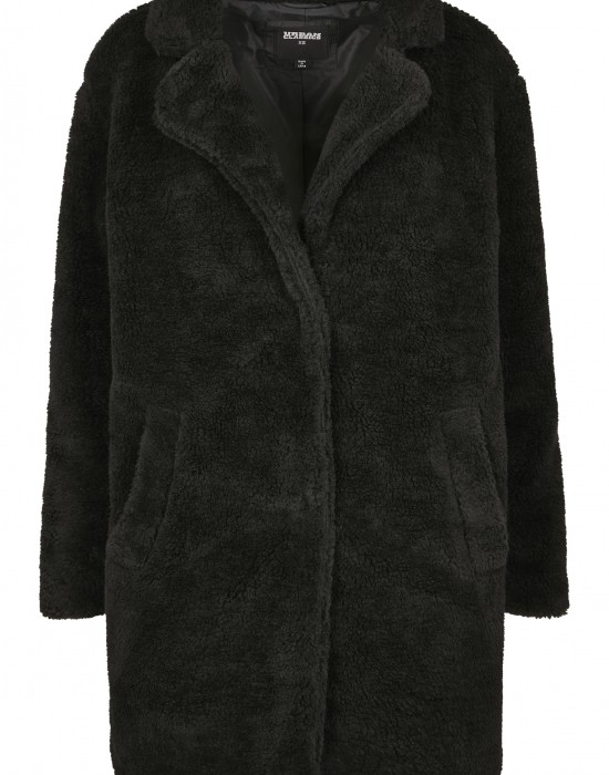 Дамско палто в черно от Urban Classics Ladies Oversized Sherpa Coat, Жени - Lit.bg