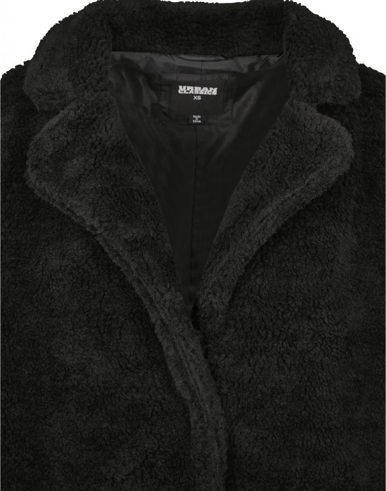 Дамско палто в черно от Urban Classics Ladies Oversized Sherpa Coat, Жени - Lit.bg