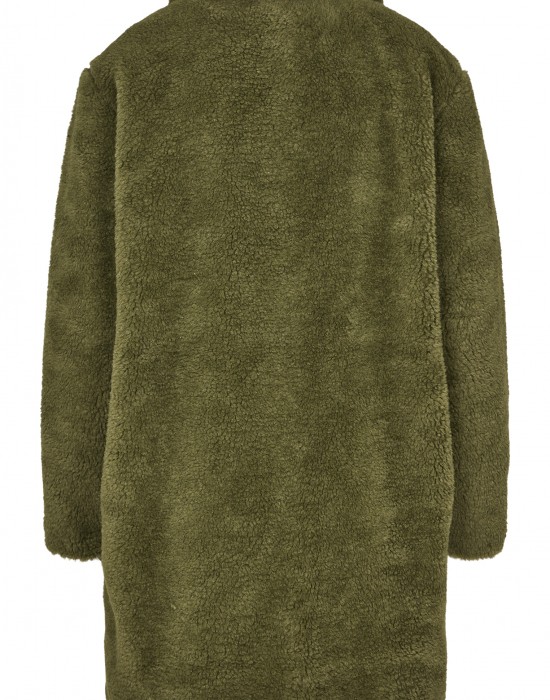 Дамско палто в цвят маслина Urban Classics Ladies Oversized Sherpa Coat, Жени - Lit.bg