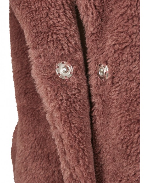 Дамско палто в розово Urban Classics Ladies Oversized Sherpa Coat, Жени - Lit.bg