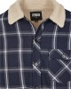 Мъжко тънко яке Urban Classics Sherpa Lined Shirt в тъмносин цвят, Мъже - Lit.bg