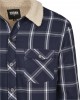 Мъжко тънко яке Urban Classics Sherpa Lined Shirt в тъмносин цвят, Мъже - Lit.bg