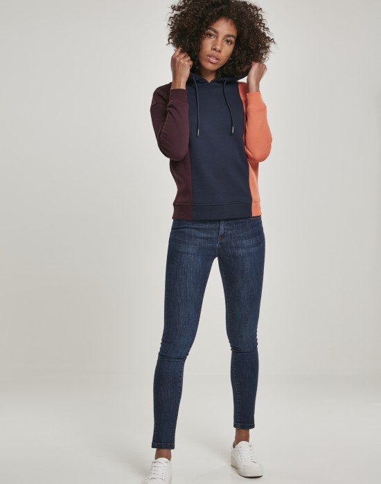 Дамски суичър в три цвята Urban Classics Ladies Tripple Hoody, Жени - Lit.bg