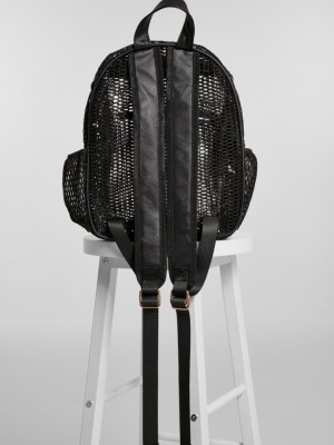 Мрежеста раница в черен цвят Urban Classics Lady Backpack Mesh