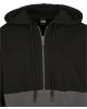 Мъжки суичър в черно и сиво Urban Classics Relaxed Half Zip Hoodie, Мъже - Lit.bg Мъжки суичър в черно и сиво Urban Classics Relaxed Half Zip Hoodie, Мъже - Lit.bg