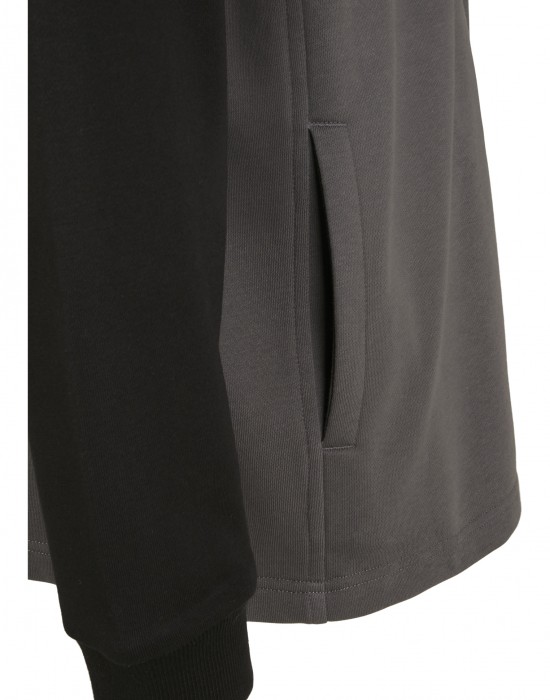 Мъжки суичър в черно и сиво Urban Classics Relaxed Half Zip Hoodie, Мъже - Lit.bg Мъжки суичър в черно и сиво Urban Classics Relaxed Half Zip Hoodie, Мъже - Lit.bg