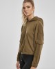 Дамски суичър в цвят маслина Urban Classics Ladies Short Worker Hoody, Жени - Lit.bg