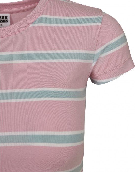 Дамска къса тениска на райета в розов цвят Urban Classics girlypink/oceanblue, Жени - Lit.bg Дамска къса тениска на райета в розов цвят Urban Classics girlypink/oceanblue, Жени - Lit.bg