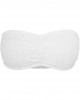 Дамски дантелен топ в бял цвят Urban Classics Ladies Laces Bandeau white, Жени - Lit.bg