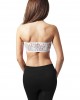 Дамски дантелен топ в бял цвят Urban Classics Ladies Laces Bandeau white, Жени - Lit.bg