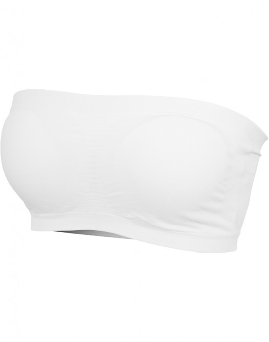 Дамски топ в бял цвят Urban Classics Ladies Pads Bandeau white, Жени - Lit.bg