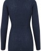 Дамски пуловер в тъмносиньо Urban Classics Ladies Long Wideneck Sweater, Жени - Lit.bg