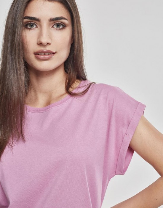 Дамска тениска с U-образно деколте Urban Classics coolpink, Тениски - Lit.bg Дамска тениска с U-образно деколте Urban Classics coolpink, Жени - Lit.bg