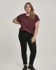Дамска тениска в тъмночервен цвят Urban Classics Ladies Extended Shoulder Tee redwine, Тениски - Lit.bg Дамска тениска в тъмночервен цвят Urban Classics Ladies Extended Shoulder Tee redwine, Жени - Lit.bg