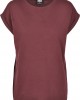 Дамска тениска в тъмночервен цвят Urban Classics Ladies Extended Shoulder Tee redwine, Тениски - Lit.bg Дамска тениска в тъмночервен цвят Urban Classics Ladies Extended Shoulder Tee redwine, Жени - Lit.bg