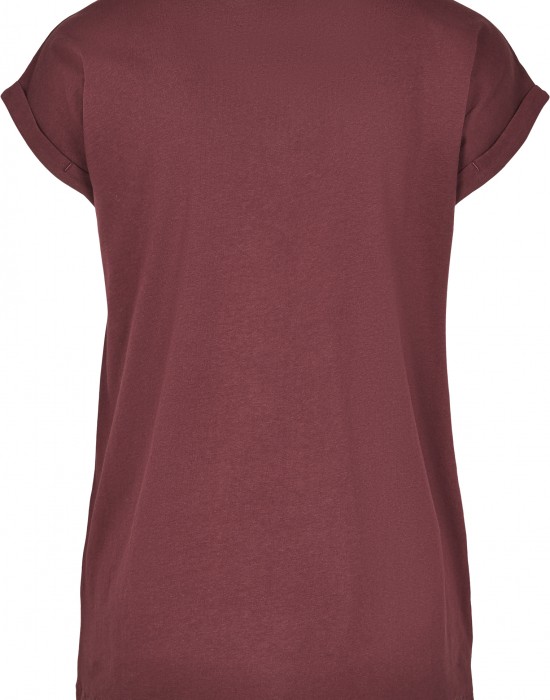 Дамска тениска в тъмночервен цвят Urban Classics Ladies Extended Shoulder Tee redwine, Тениски - Lit.bg Дамска тениска в тъмночервен цвят Urban Classics Ladies Extended Shoulder Tee redwine, Жени - Lit.bg