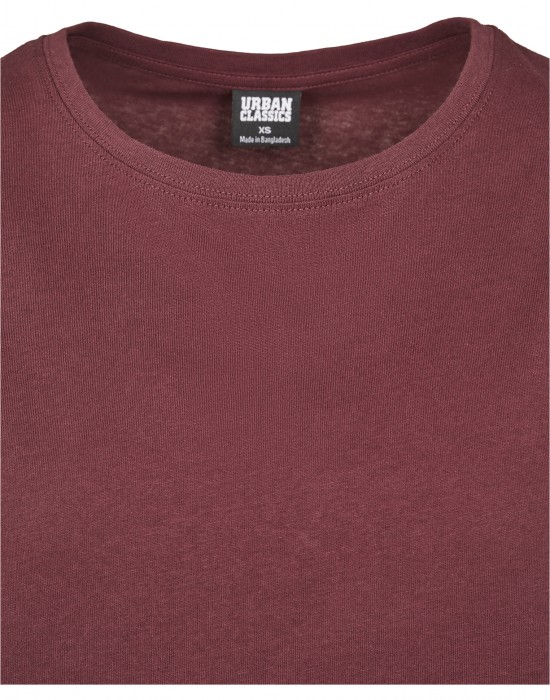 Дамска тениска в тъмночервен цвят Urban Classics Ladies Extended Shoulder Tee redwine, Тениски - Lit.bg Дамска тениска в тъмночервен цвят Urban Classics Ladies Extended Shoulder Tee redwine, Жени - Lit.bg