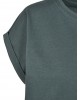 Дамска тениска в тъмнозелен цвят Urban Classics Ladies Extended Shoulder Tee bottlegreen, Жени - Lit.bg
