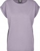 Дамска тениска в лилав цвят Urban Classics Ladies Extended Shoulder Tee dustypurple, Жени - Lit.bg