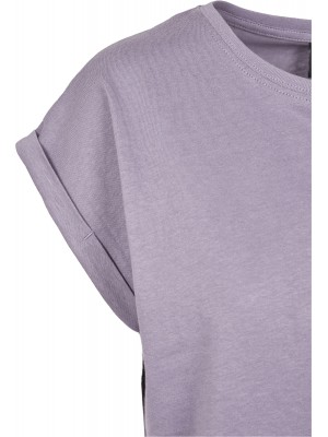 Дамска тениска в лилав цвят Urban Classics Ladies Extended Shoulder Tee dustypurple