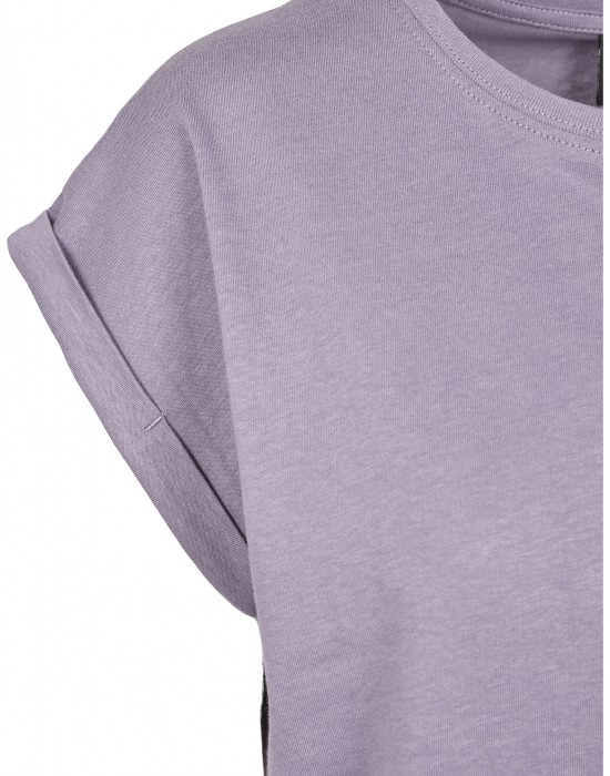Дамска тениска в лилав цвят Urban Classics Ladies Extended Shoulder Tee dustypurple, Жени - Lit.bg