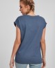 Дамска тениска в син цвят Urban Classics Ladies Extended Shoulder Tee vintageblue, Жени - Lit.bg