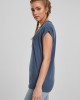 Дамска тениска в син цвят Urban Classics Ladies Extended Shoulder Tee vintageblue, Жени - Lit.bg