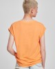 Дамска тениска в оранжев цвят Urban Classics Ladies Extended Shoulder Tee papaya, Жени - Lit.bg