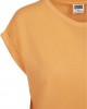 Дамска тениска в оранжев цвят Urban Classics Ladies Extended Shoulder Tee papaya, Жени - Lit.bg